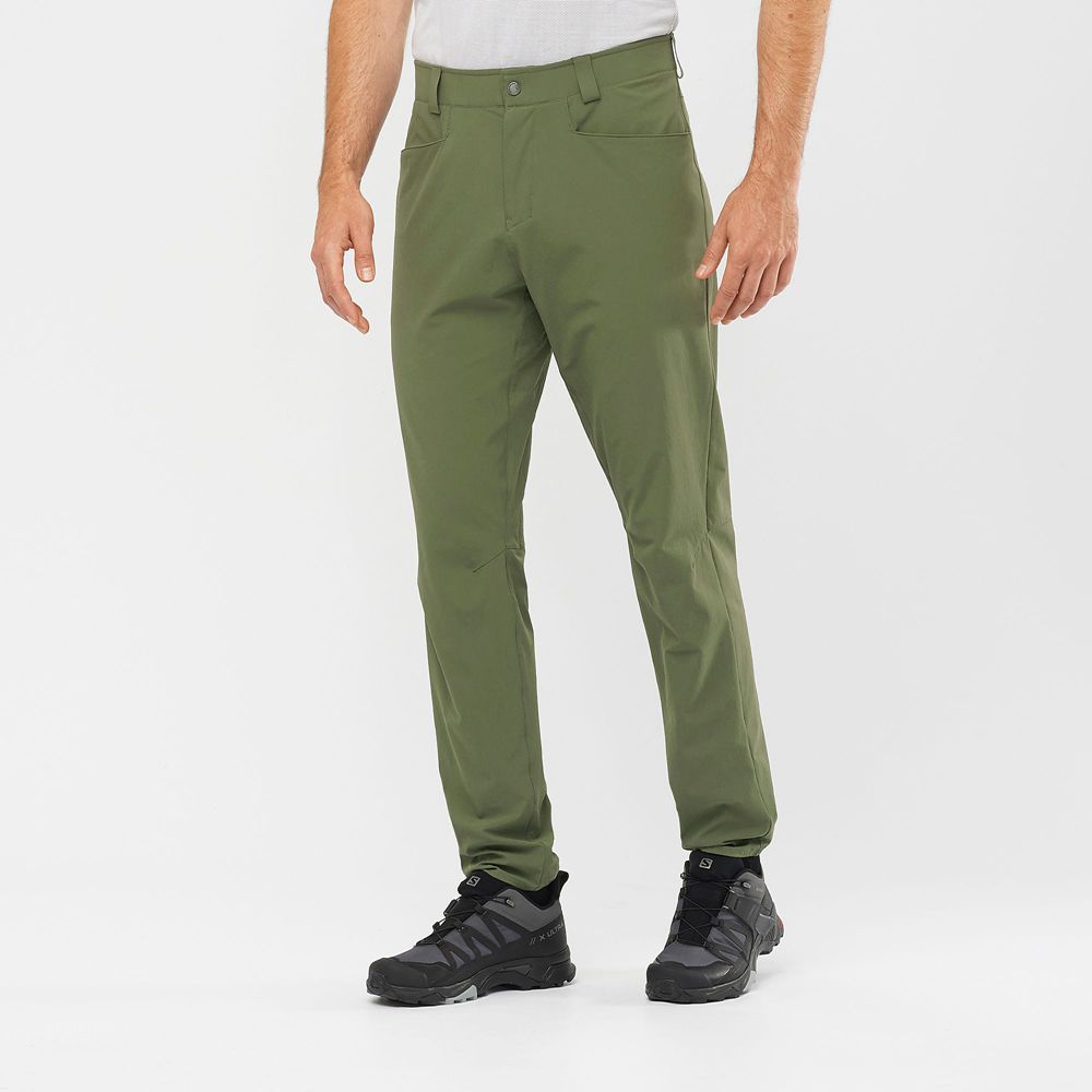 Pantalons Salomon Homme Vert Olive - Salomon WAYFARER TAPERED - France (4630-NPHQT)